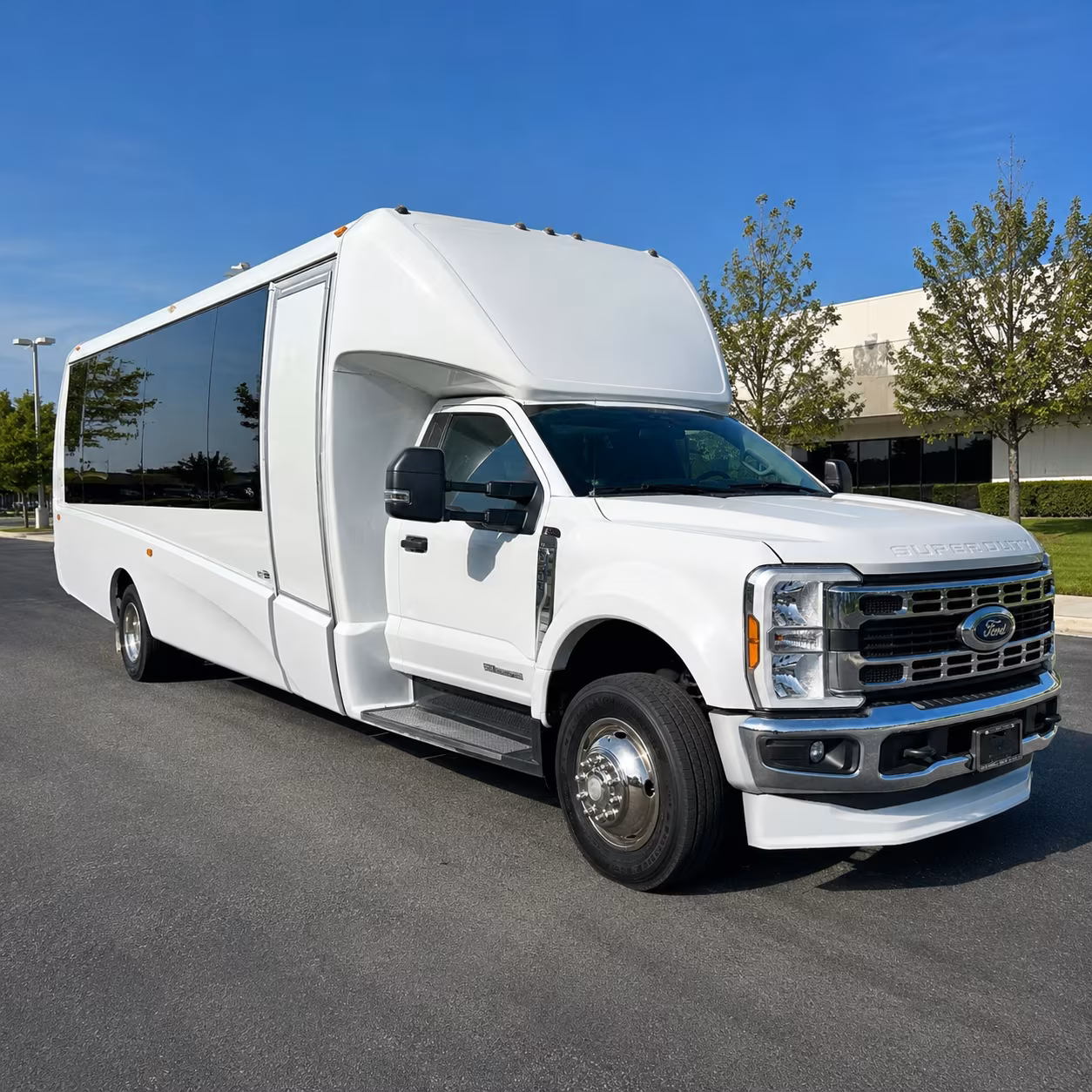 corporate airport transfer buses at grand forks international airport