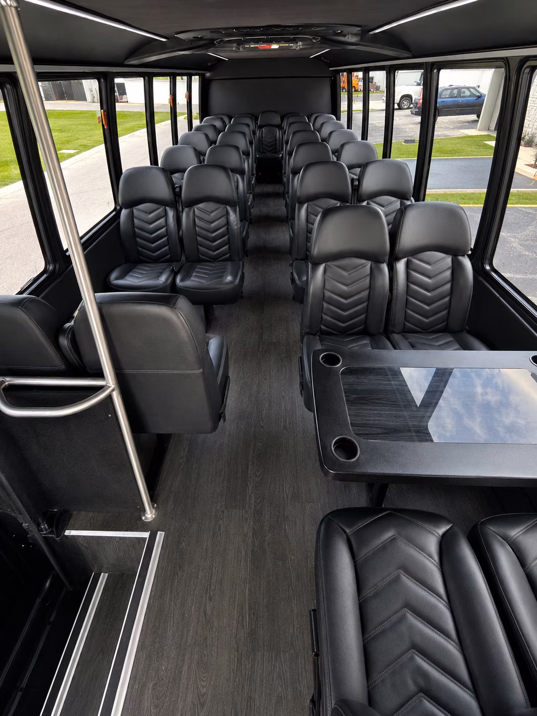 grand forks 15 passenger minibus interior