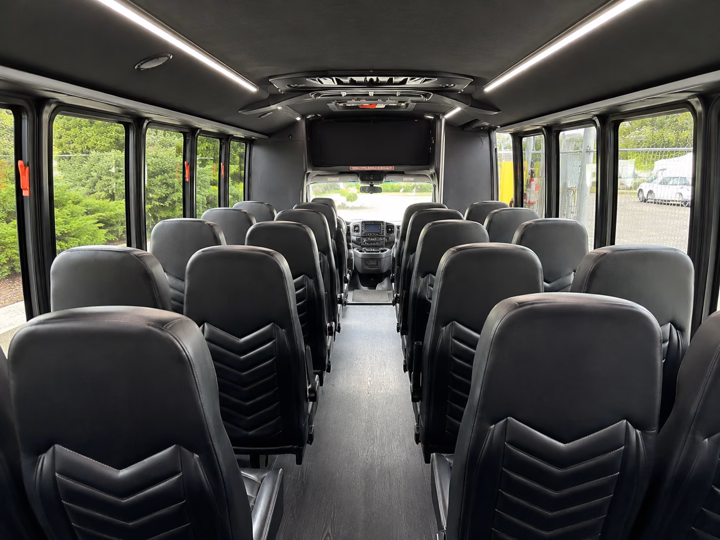 grand forks 18 passenger minibus inside