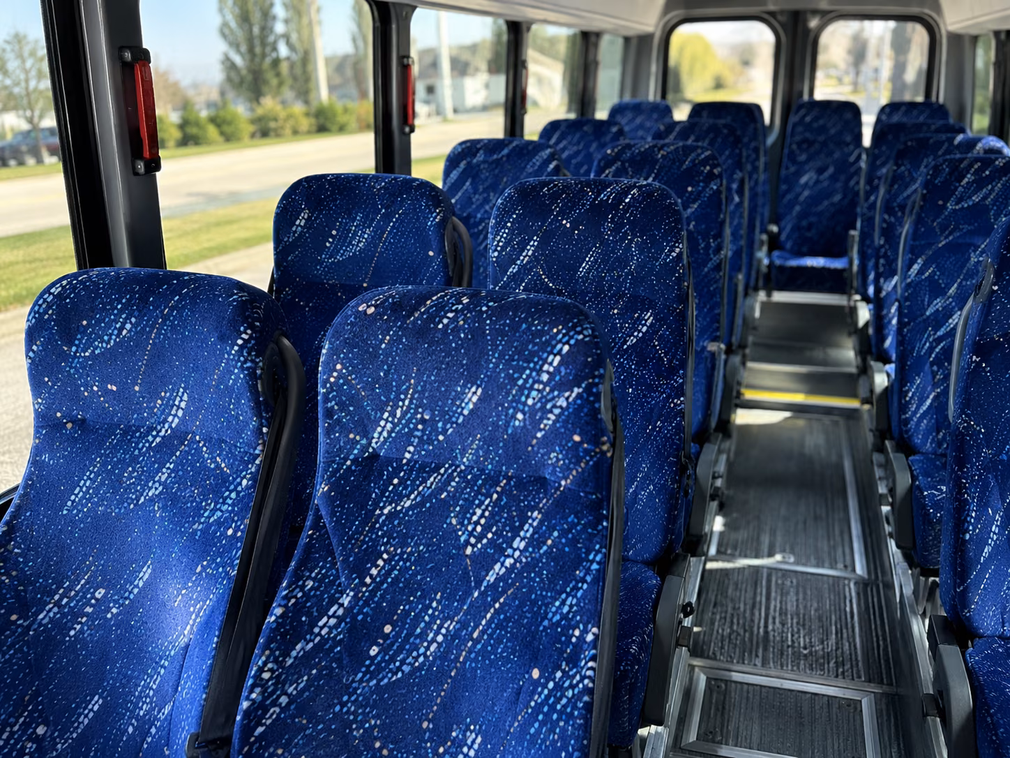 grand forks 18 passenger minibus interior