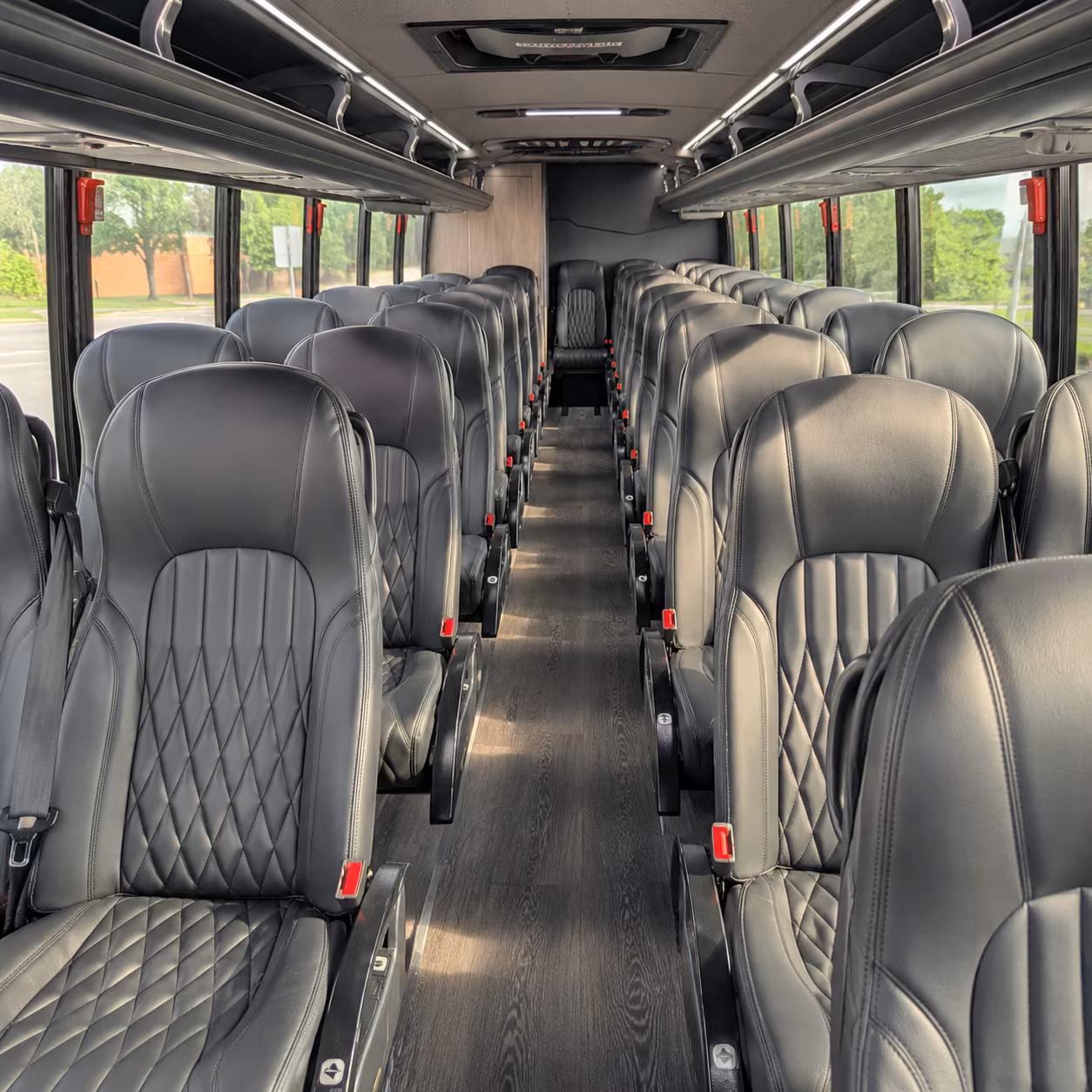 grand forks 25 passenger minibus inside