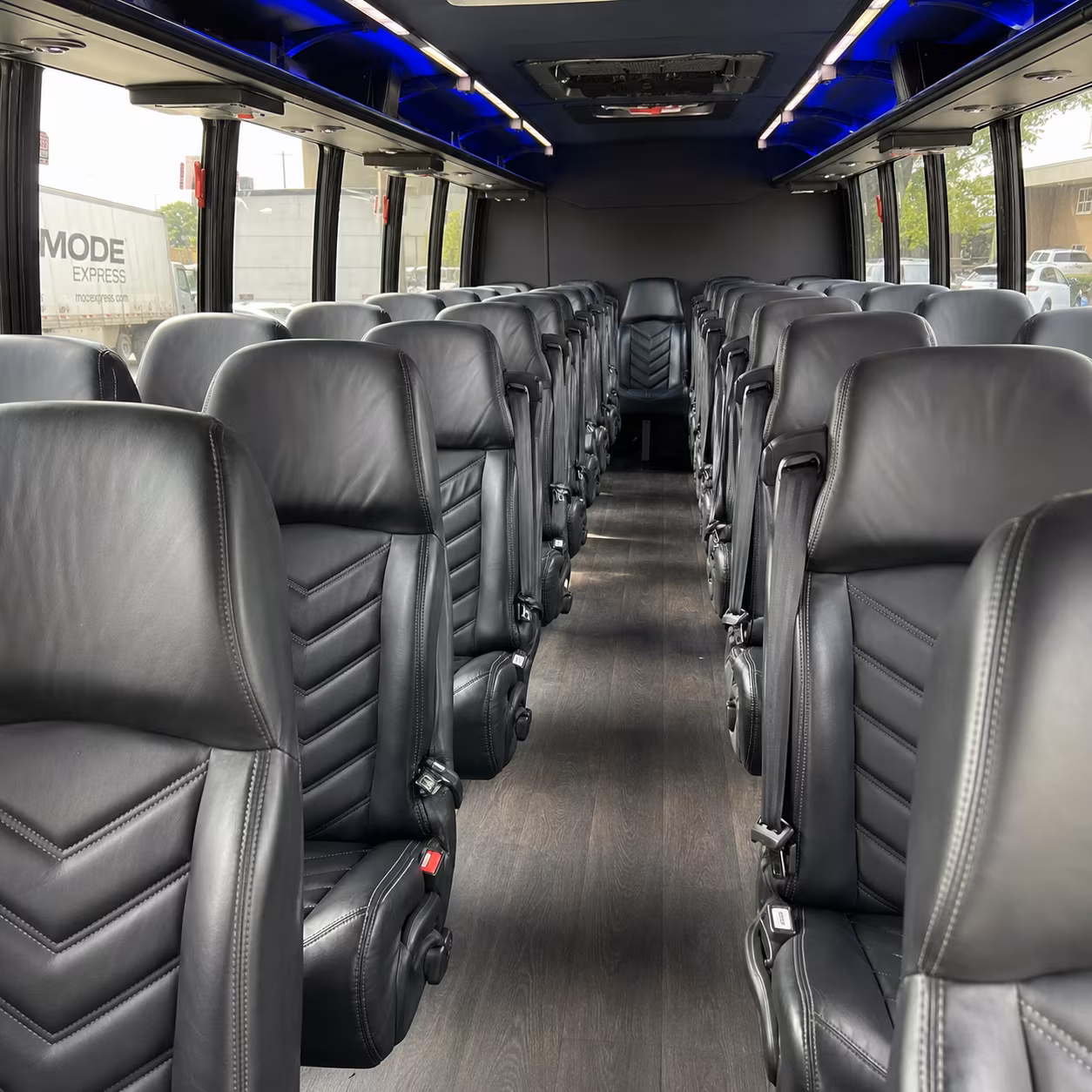 grand forks 25 passenger minibus interior