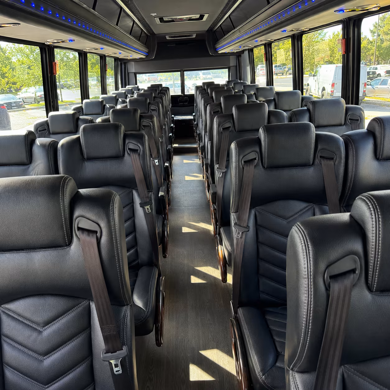 grand forks 28 passenger minibus inside