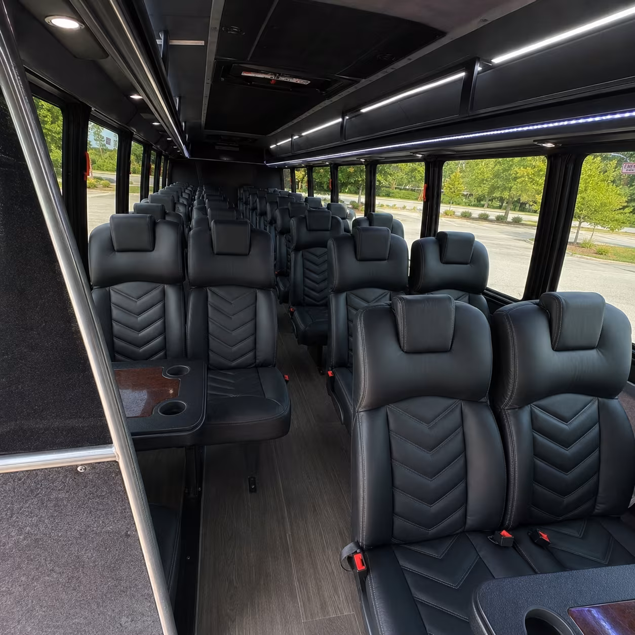 grand forks 30 passenger minibus inside