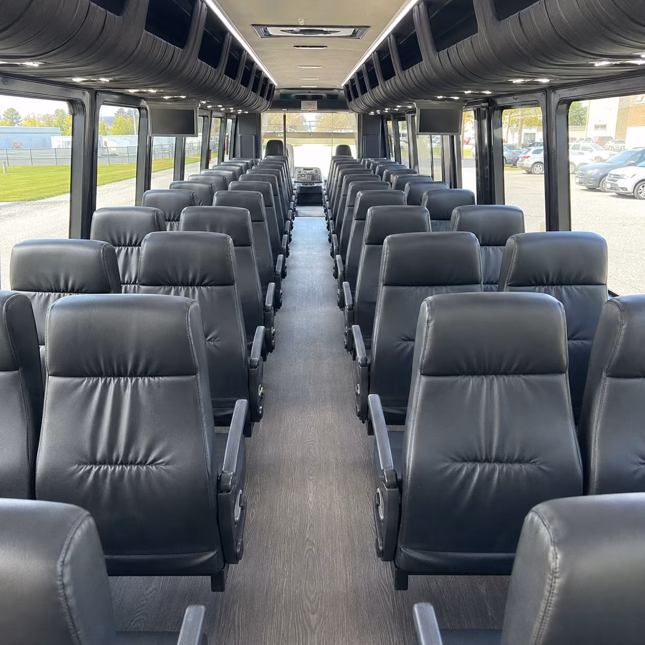 grand forks 30 passenger minibus interior