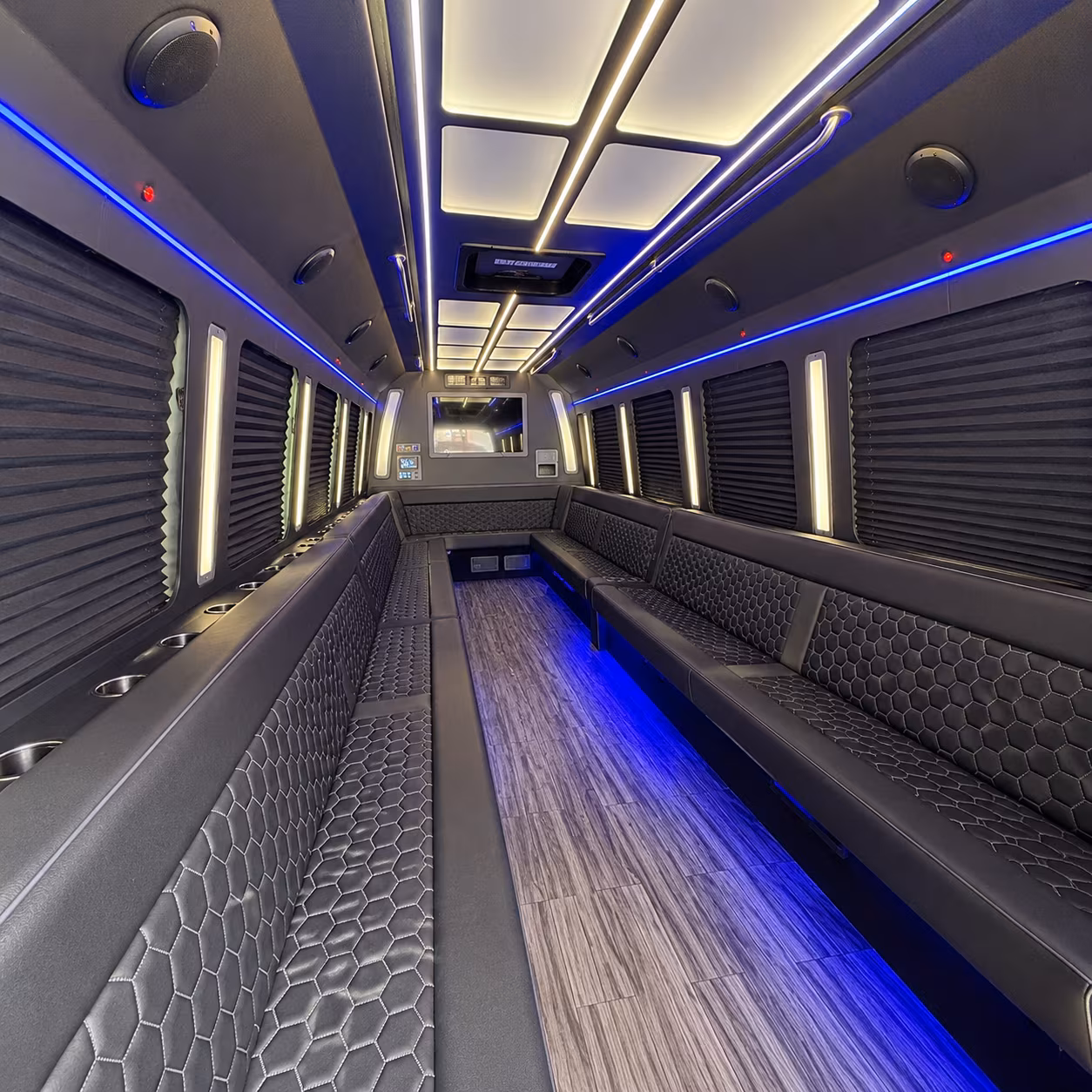 grand forks 30 passenger party bus interior
