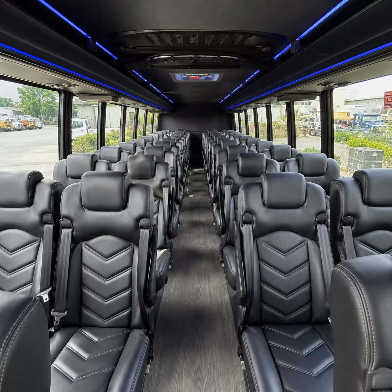 grand forks 35 passenger minibus inside
