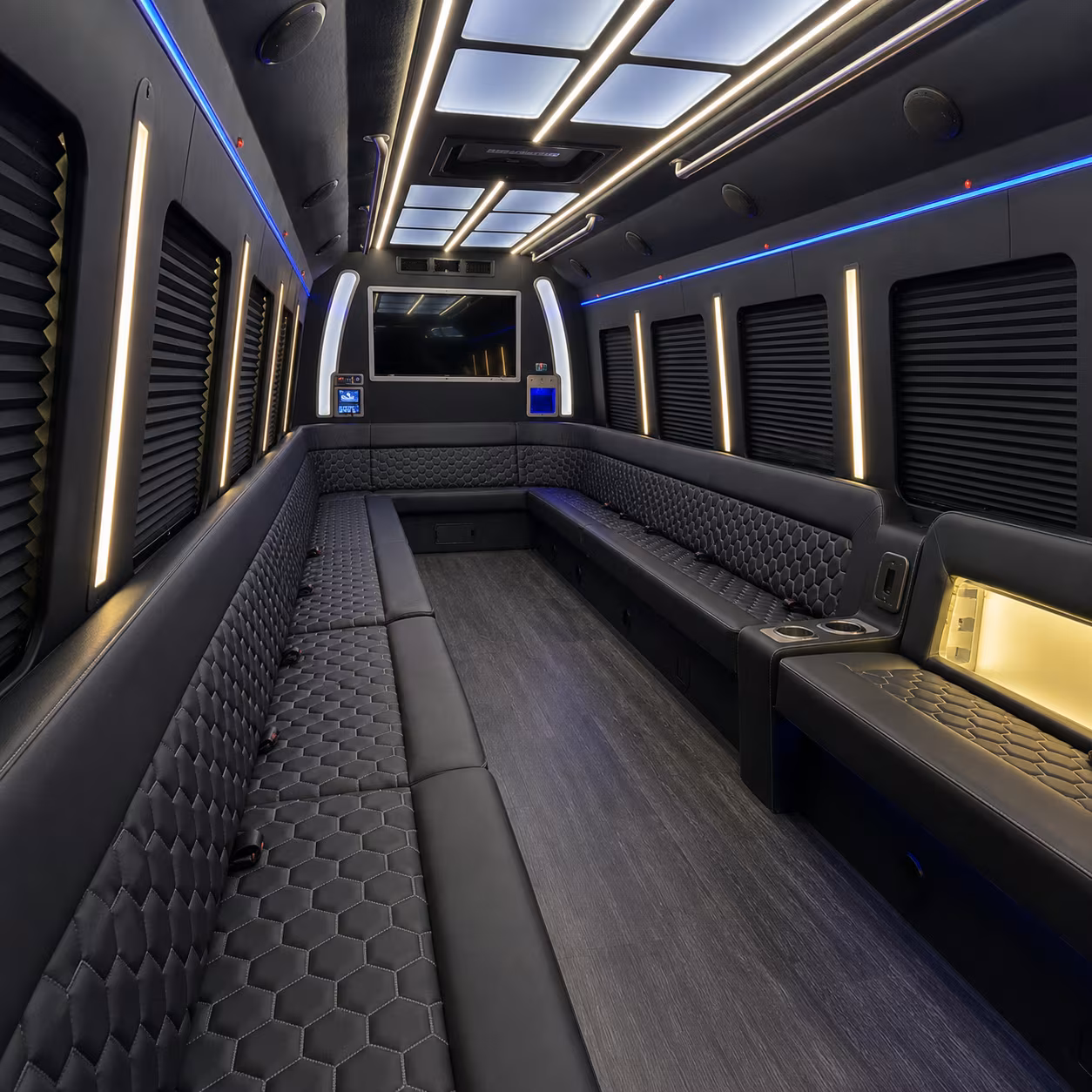 grand forks party bus rental interior